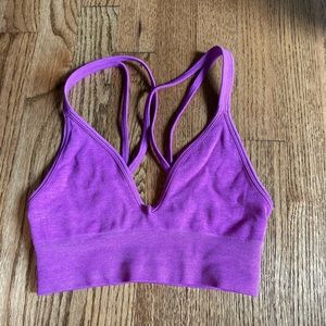 Lululemon V Longline Purple Sports Bra